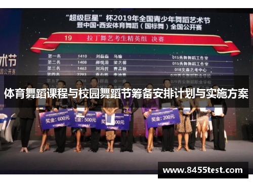 体育舞蹈课程与校园舞蹈节筹备安排计划与实施方案